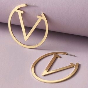 Letter Decor Earrings